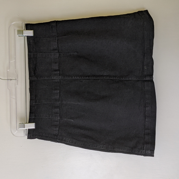 Free People Virgo Zipper Mini Skirt Black - Size 30 - Picture 5 of 16